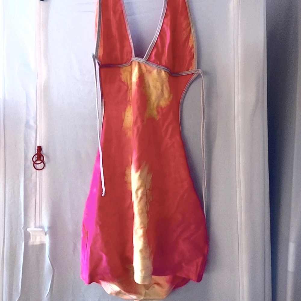 Tie Dye Halter Dress